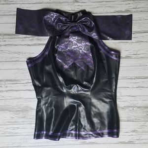 Westward Bound latex halter top